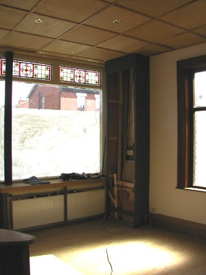 Cupboard in the front corner